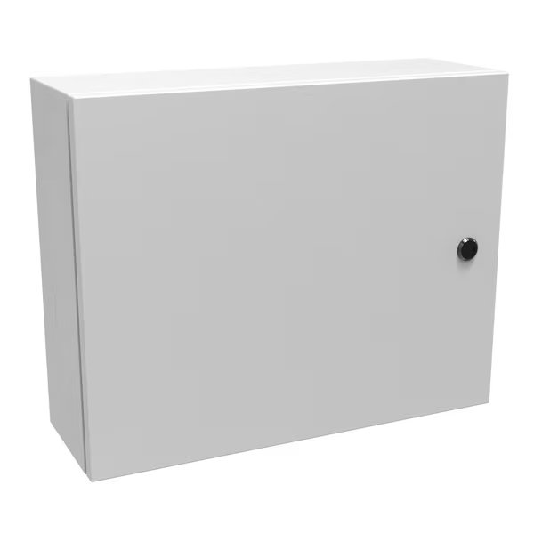 Steel Enclosure, 16 in H, 20 in W, 6 in D, NEMA 4, Hinged, Hammond, Mfr#: EN4SD16206LG